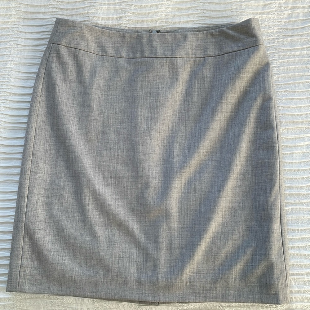 Gray Pencil Skirt